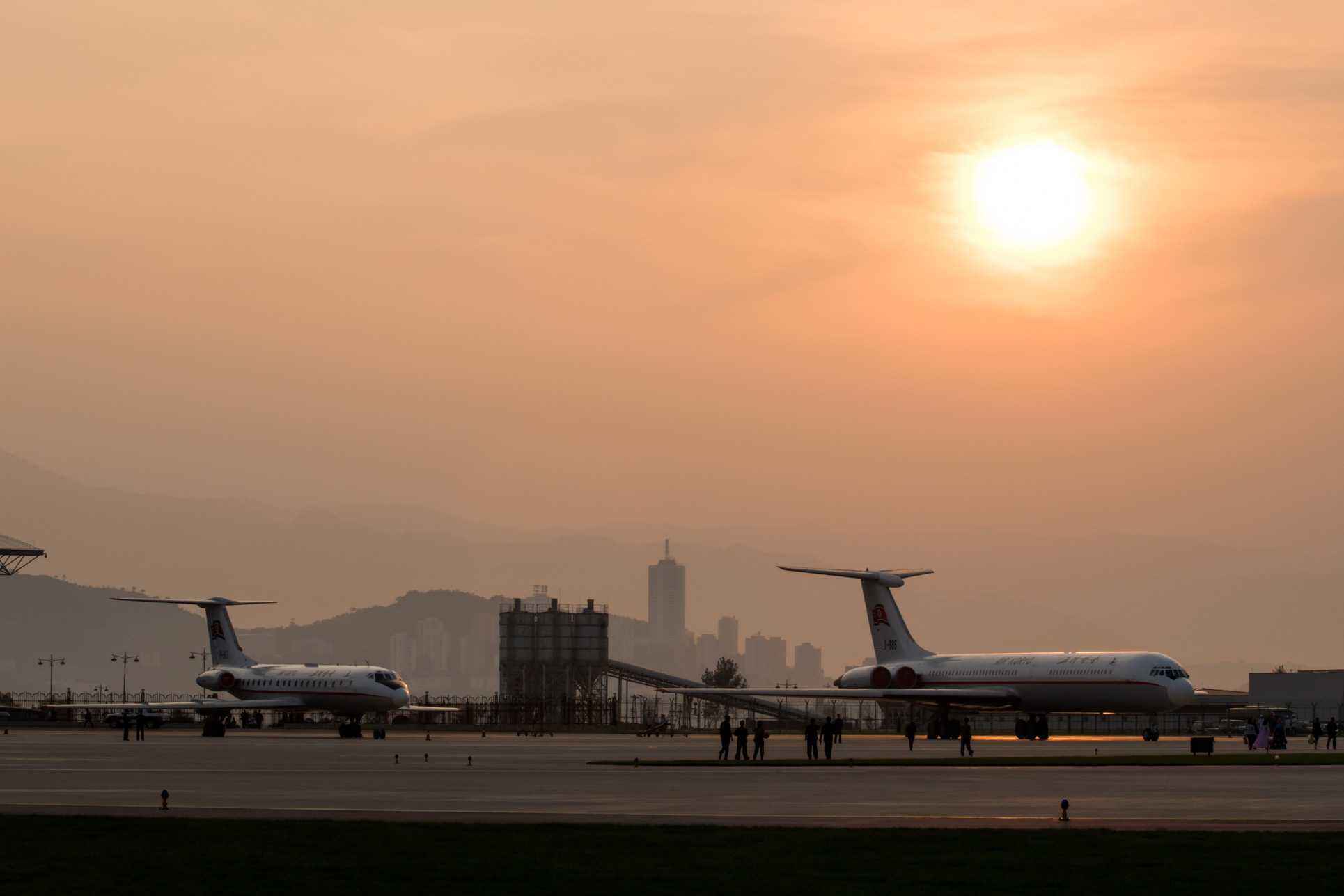 Sunset over Wonsan