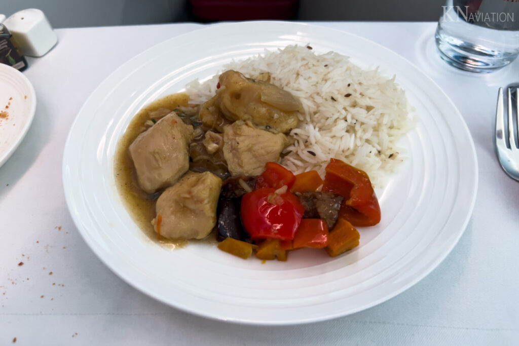 Ethiopian Airlines Business Class Meal