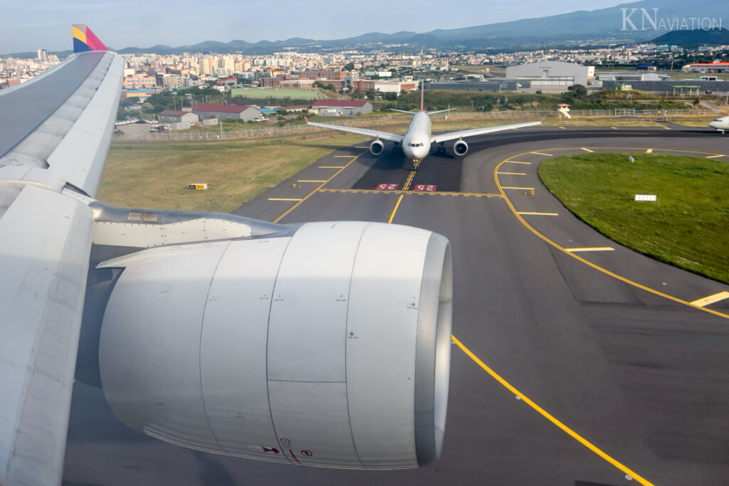 Landing at Jeju Airport