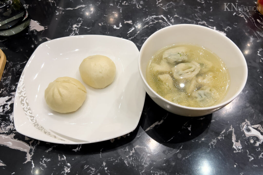 Air China Business Class Lounge Beijing Dinner