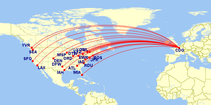 Air France US/Canada Network