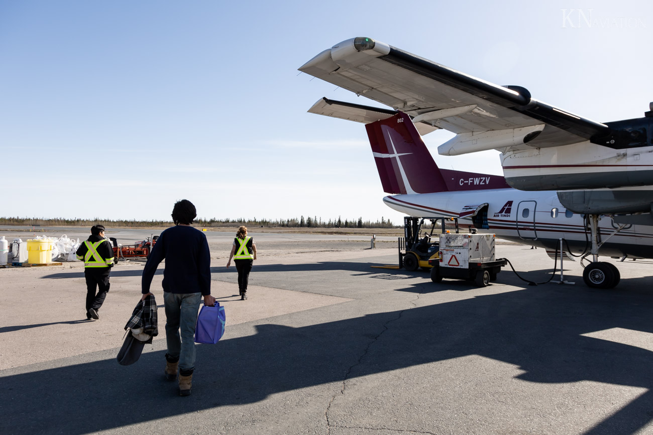 Air Tindi Dash 7 Flight to Lutselk'e