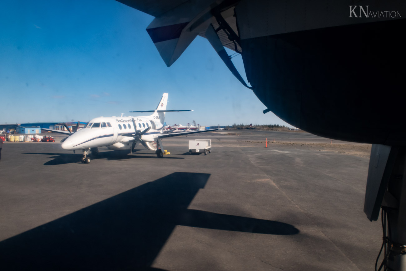 Air Tindi Dash 7 Flight to Lutselk'e