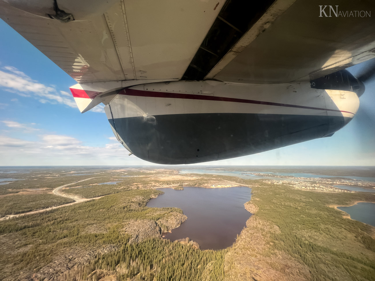 Air Tindi Dash 7 Flight to Lutselk'e