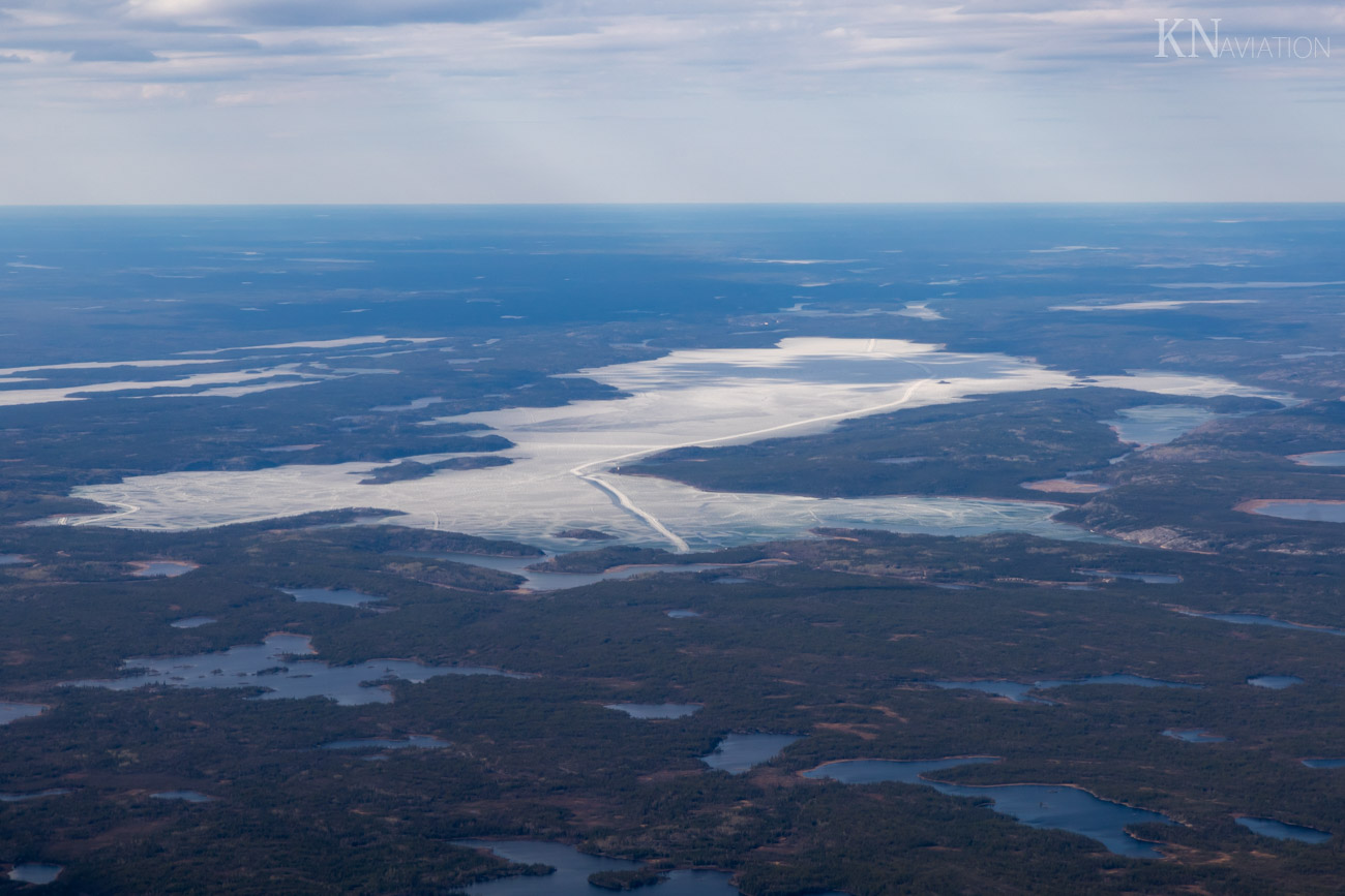 Air Tindi Dash 7 Flight to Lutselk'e