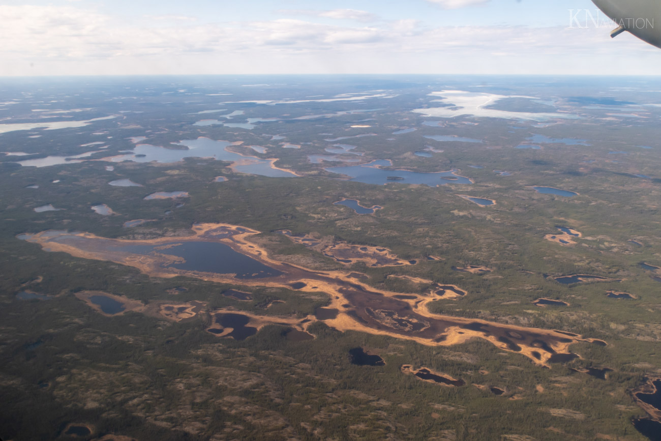 Air Tindi Dash 7 Flight to Lutselk'e