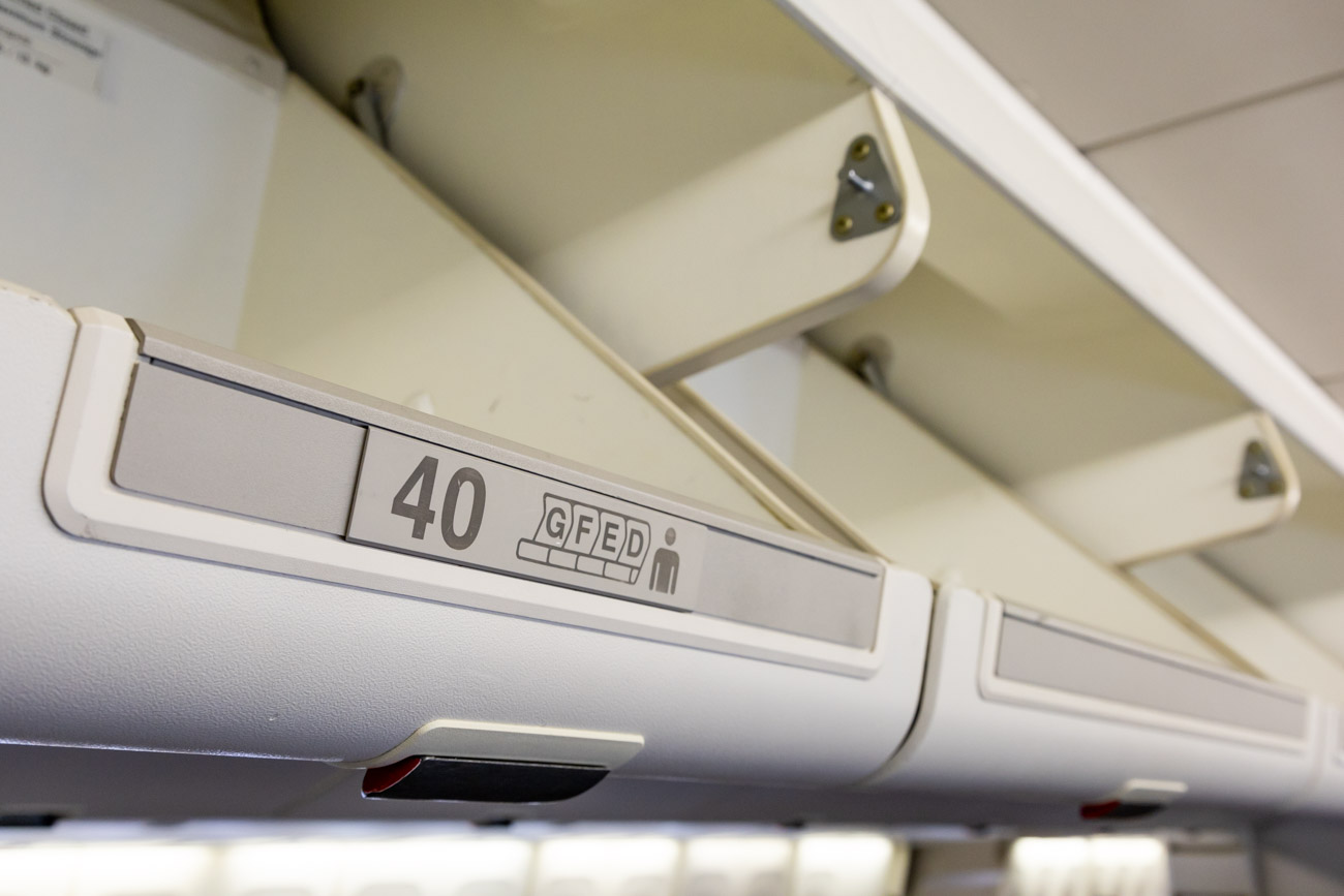 Asiana Airlines Boeing 747-400 Overhead Bin