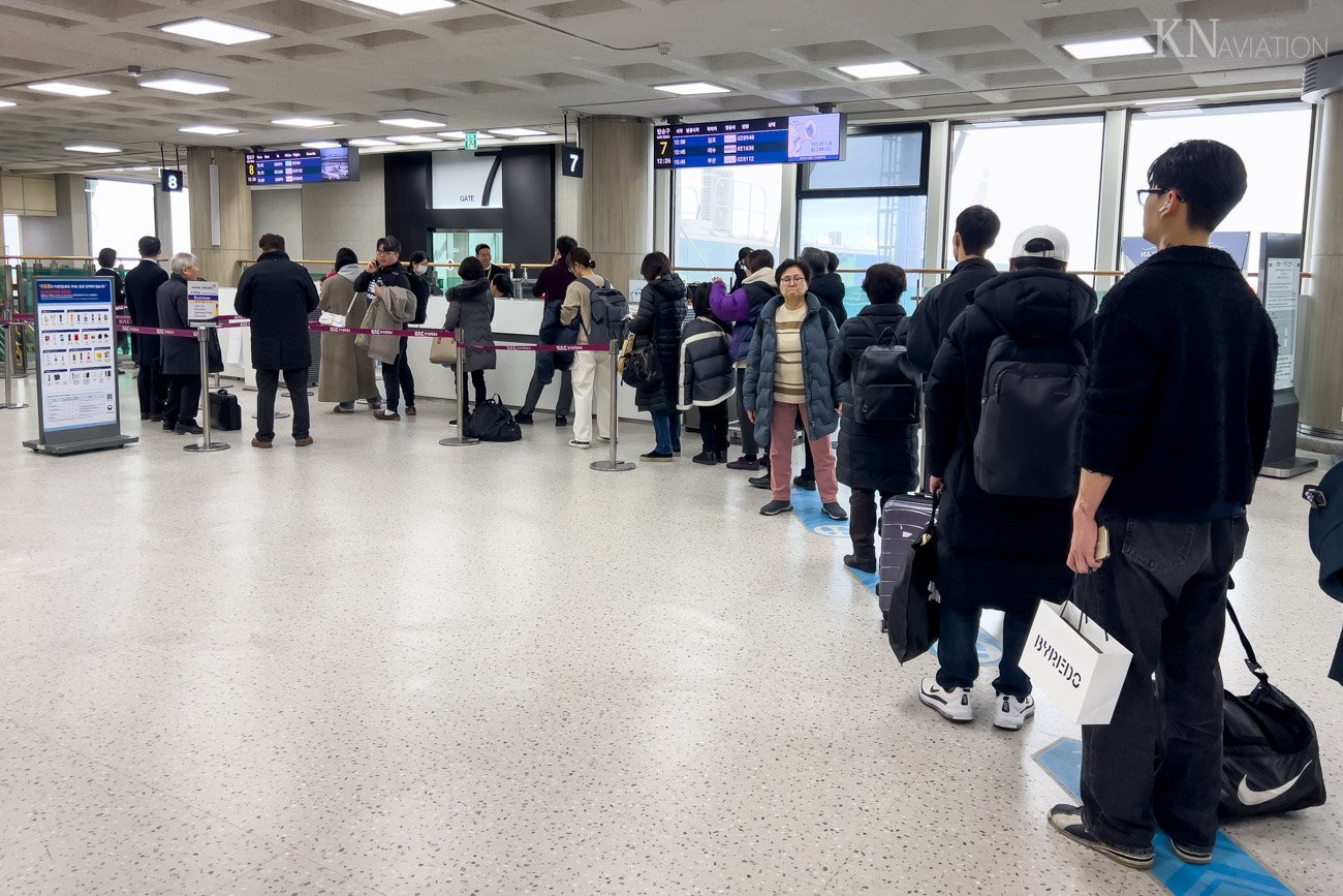 Boarding at Jeju Airport