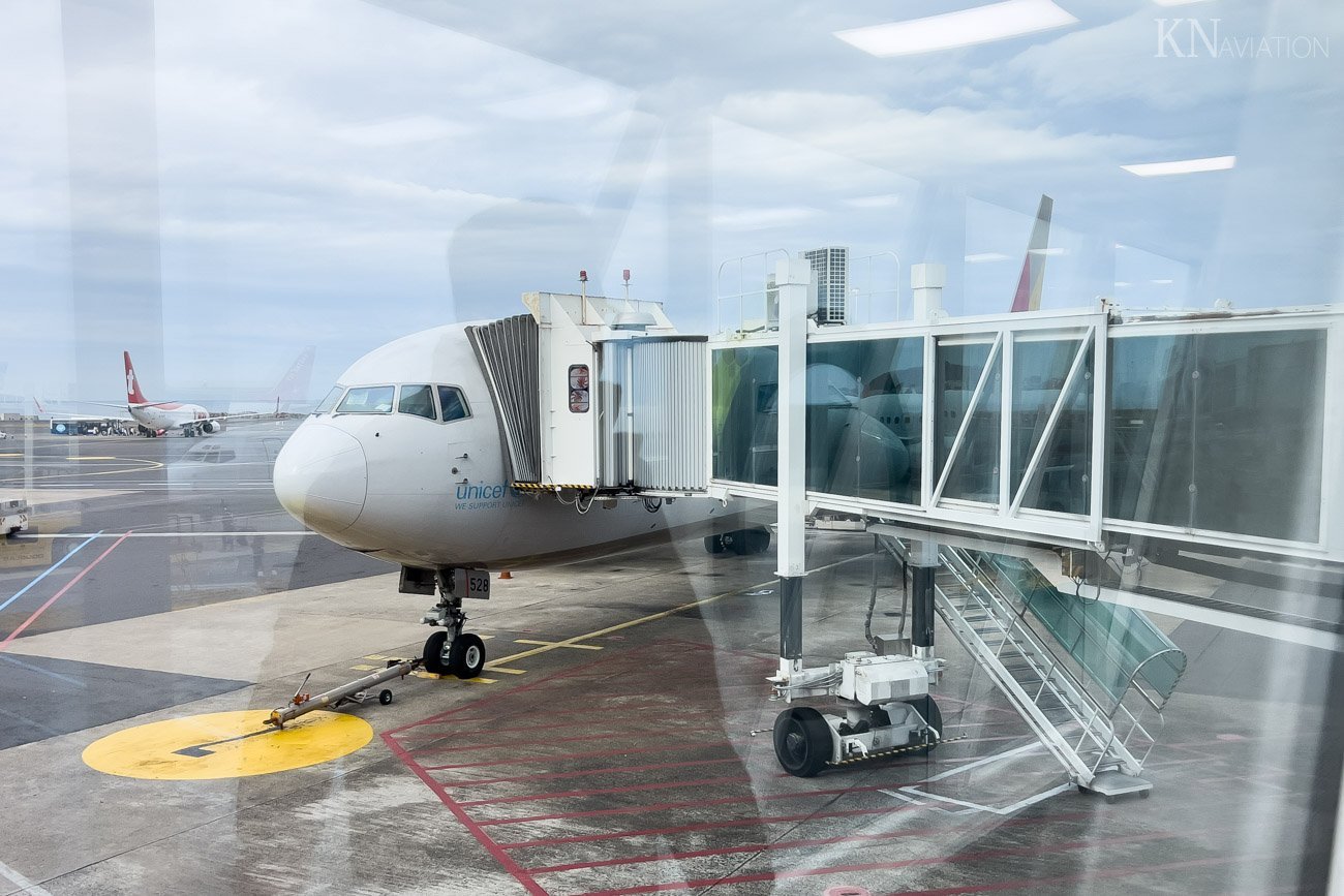 Asiana Airlines 767-300 at Jeju Airport