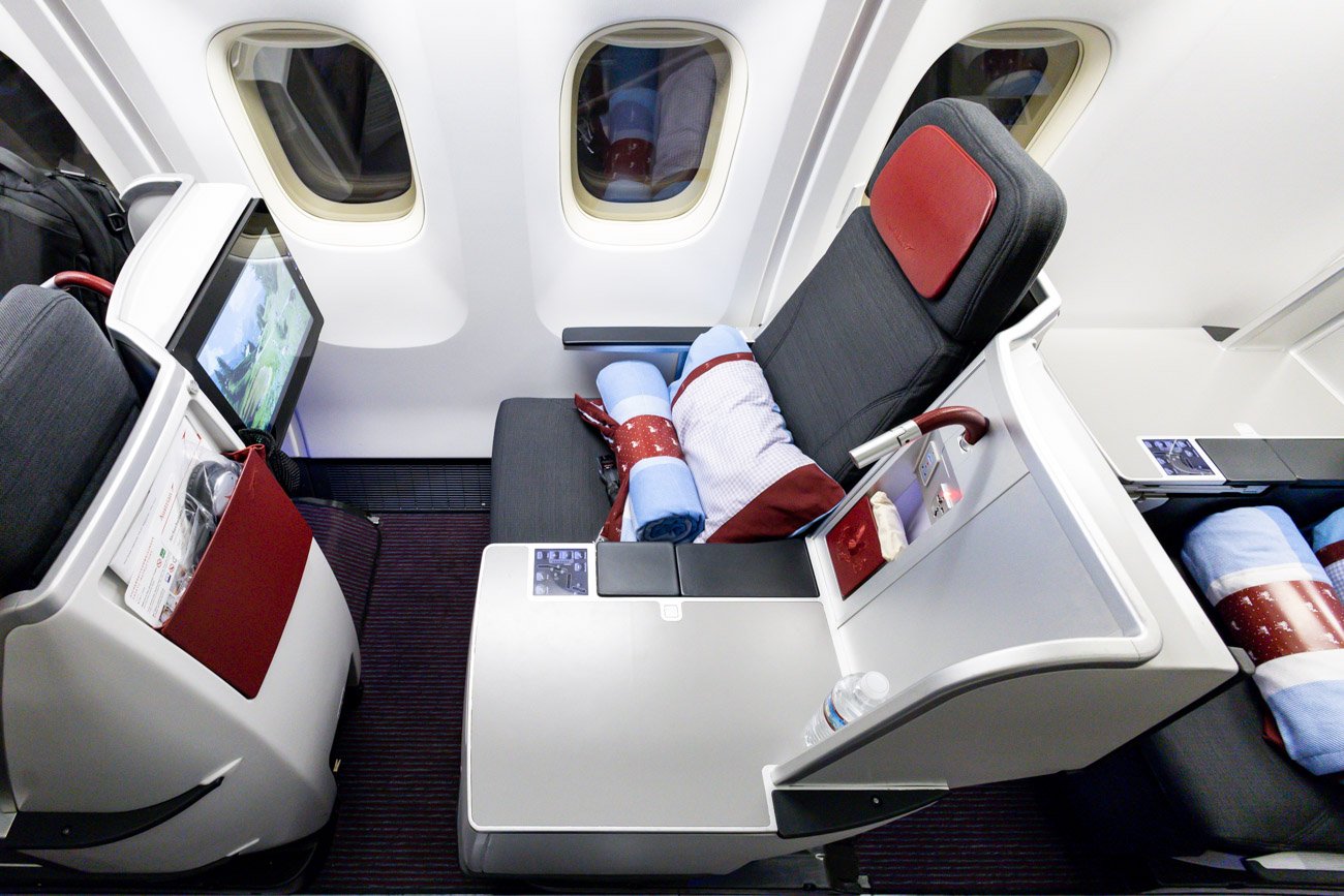 Austrian Airlines 767-300 Business Class Seat