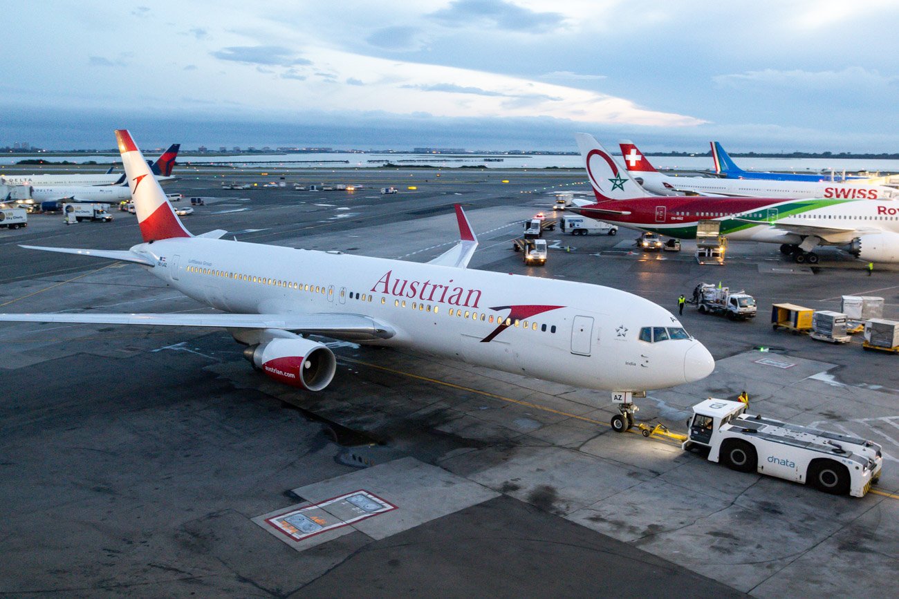 Austrian Airlines 767 at JFK