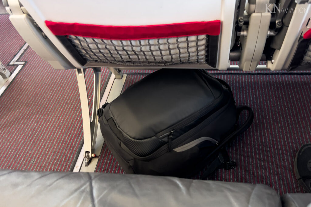 Austrian E195 Business Class Legroom