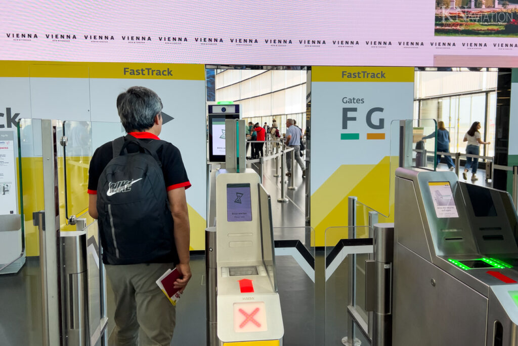 Vienna Airport Security Check Fast Track