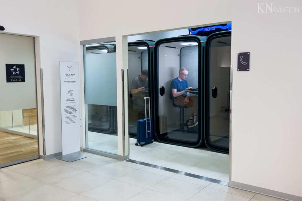 Austrian Senator Lounge Schengen Phone Booths