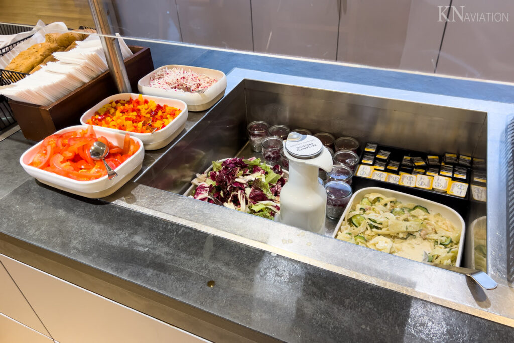 Austrian Senator Lounge Schengen Salads