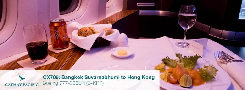 Flight Review: Cathay Pacific 777-300ER First Class from Bangkok Suvarnabhumi to Hong Kong