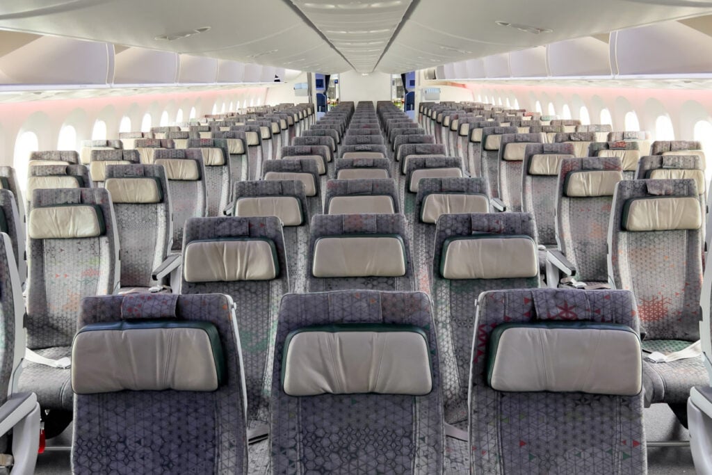 EVA Air Boeing 787 Economy Class