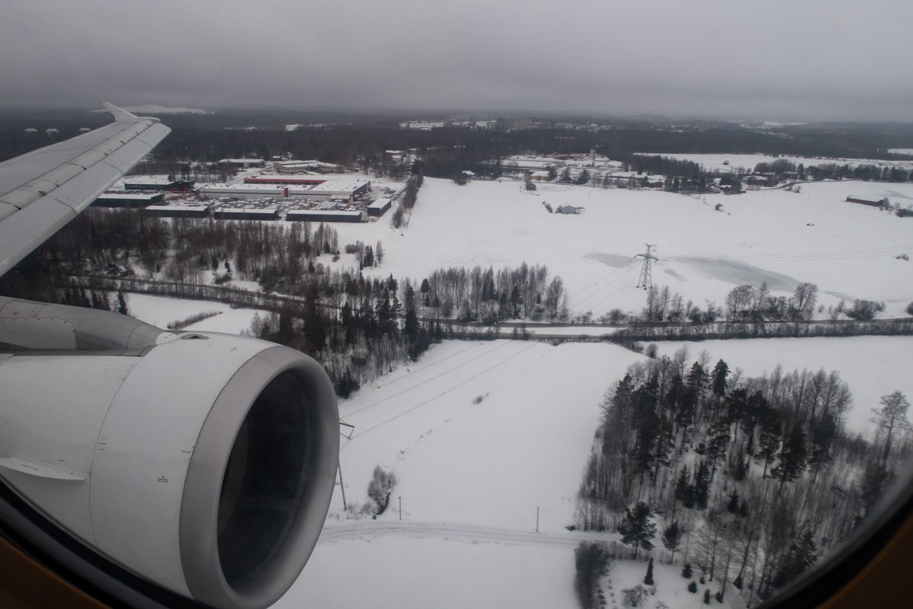 Finnair A319 Landing in Helsinki