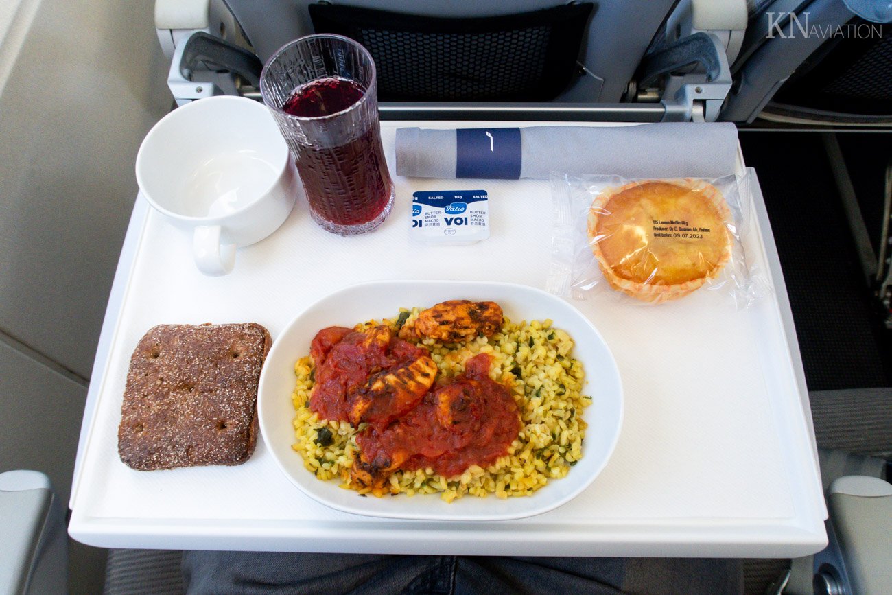 Finnair Short-Haul Business Class Lunch