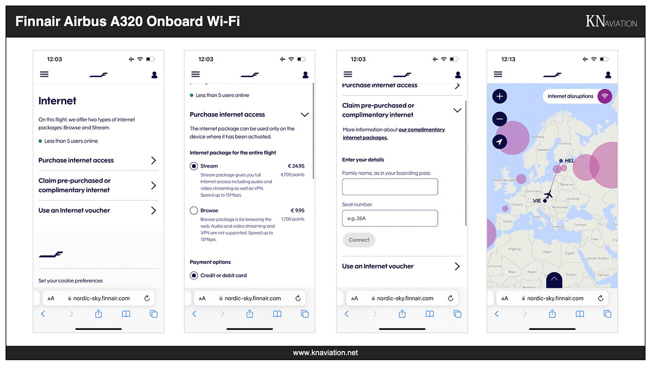 Finnair A320 Onboard Wi-Fi