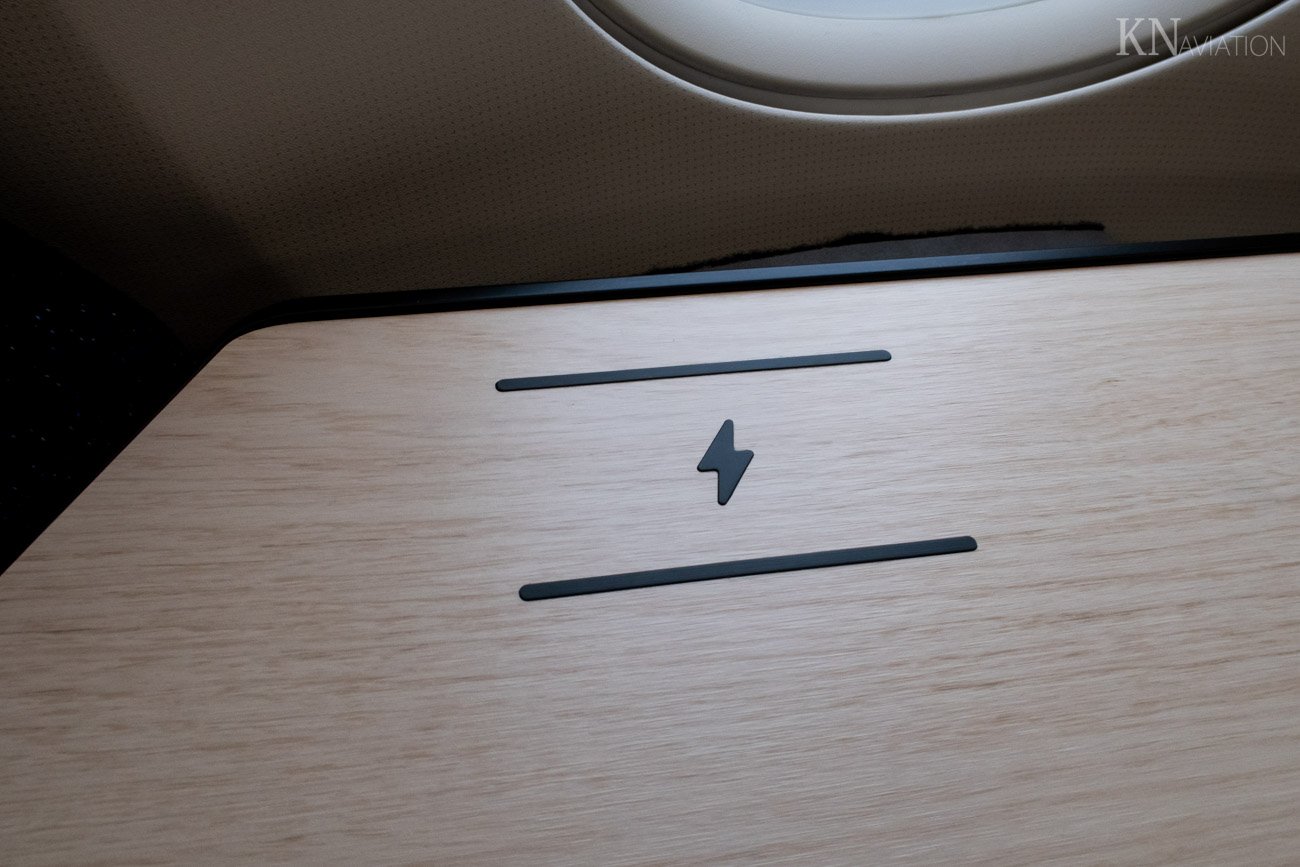 Finnair A350 AirLounge Business Class Wireless Charging