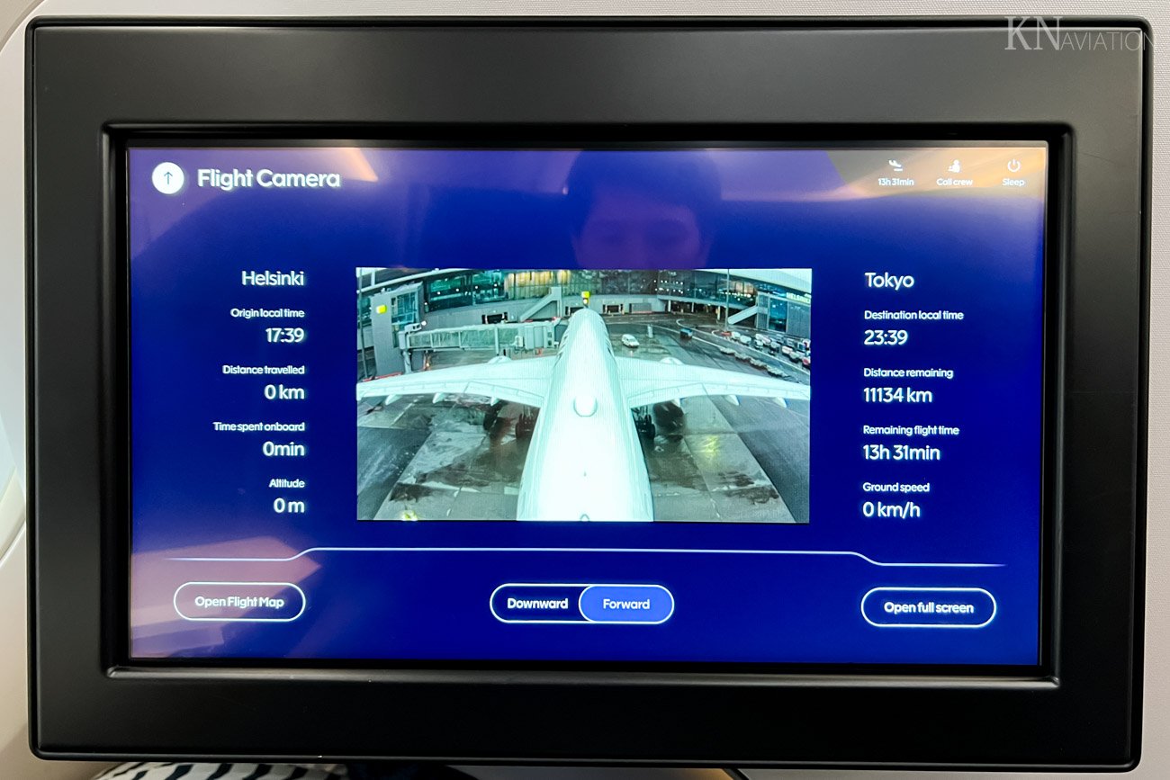 Finnair New In-Flight Entertainment System Forward Camera