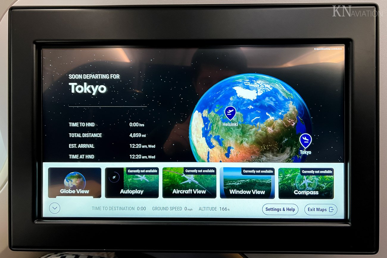 Finnair New In-Flight Entertainment System Map