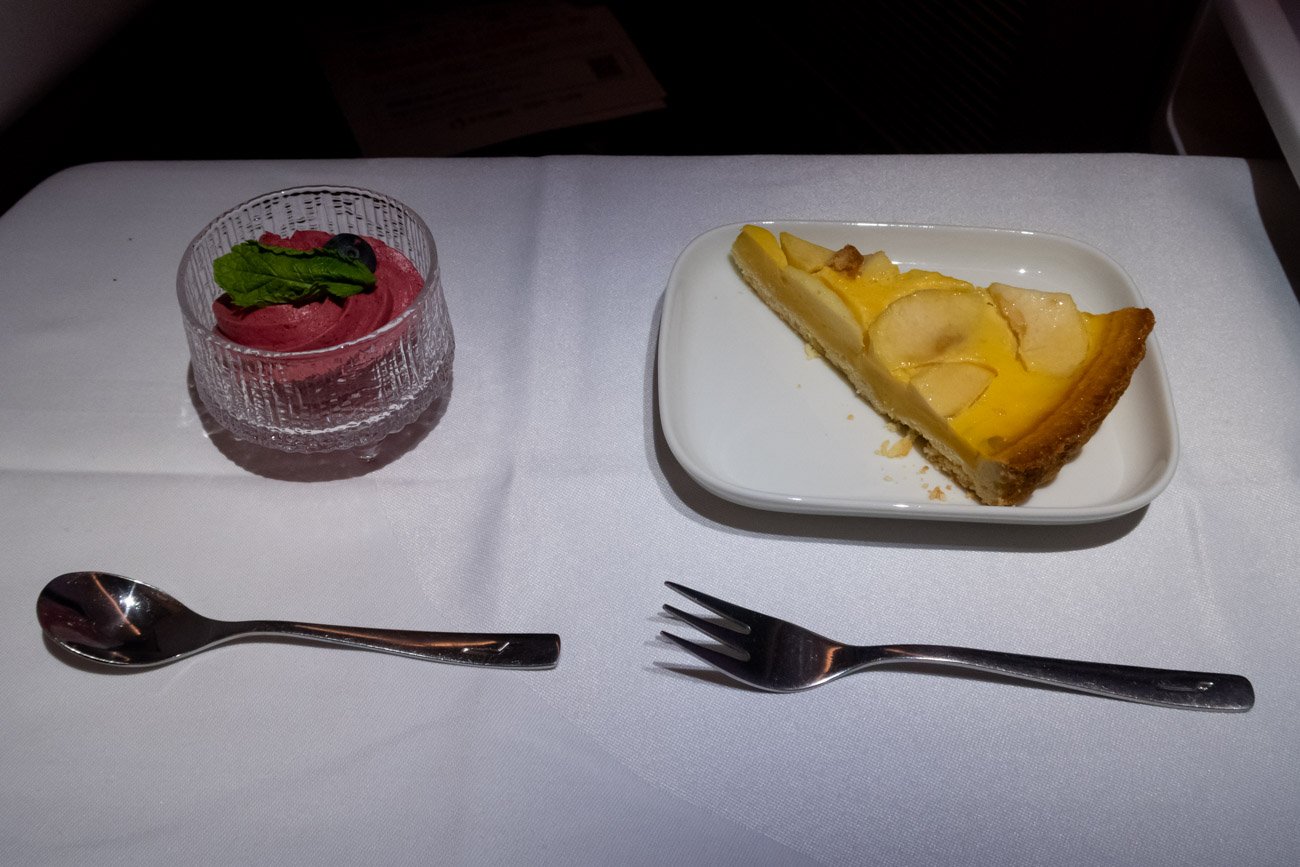 Finnair Business Class Desserts