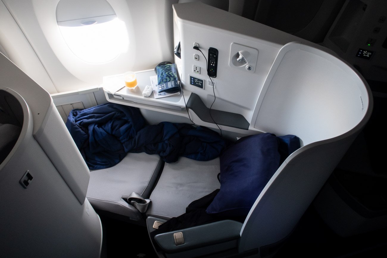 Finnair Business Class Bed