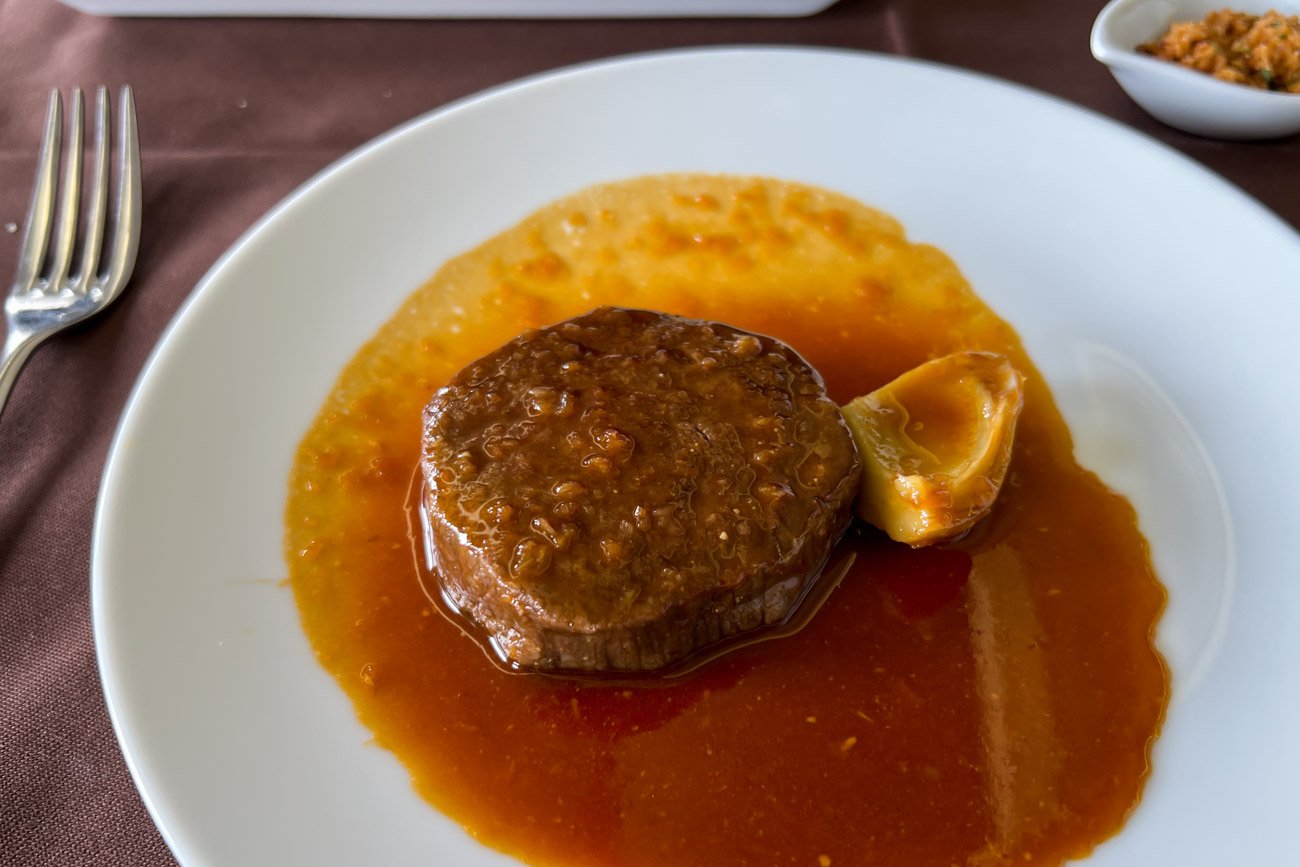 JAL First Class Lunch Steak