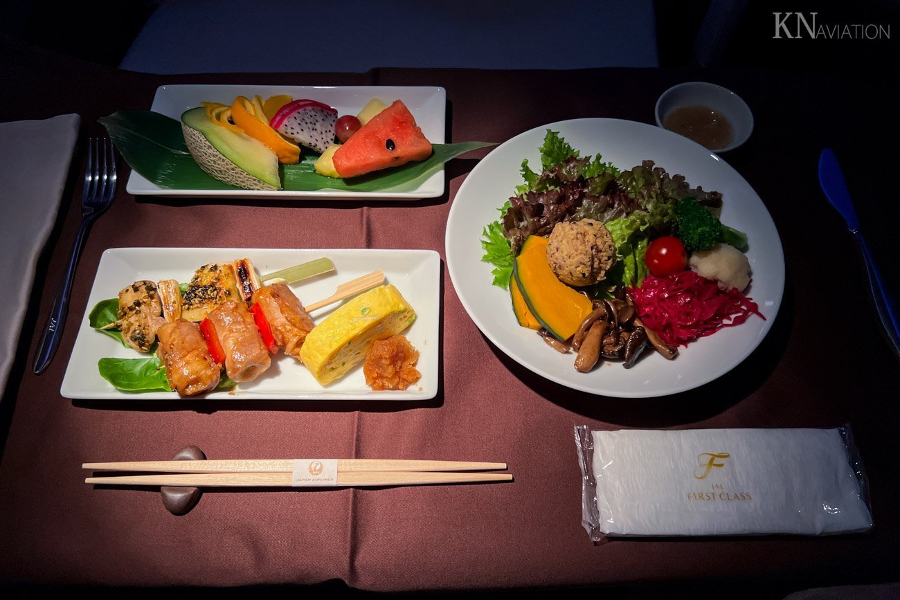 JAL First Class Mid-Flight Meal