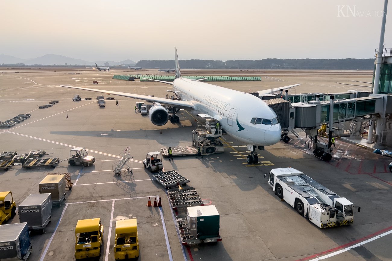 Cathay Pacific 777 at Seoul Incheon