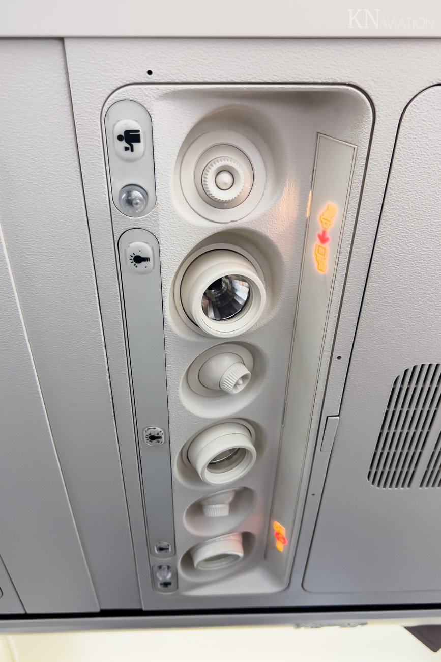 Jeju Air 737-800 Economy Class Seat Overhead Panel