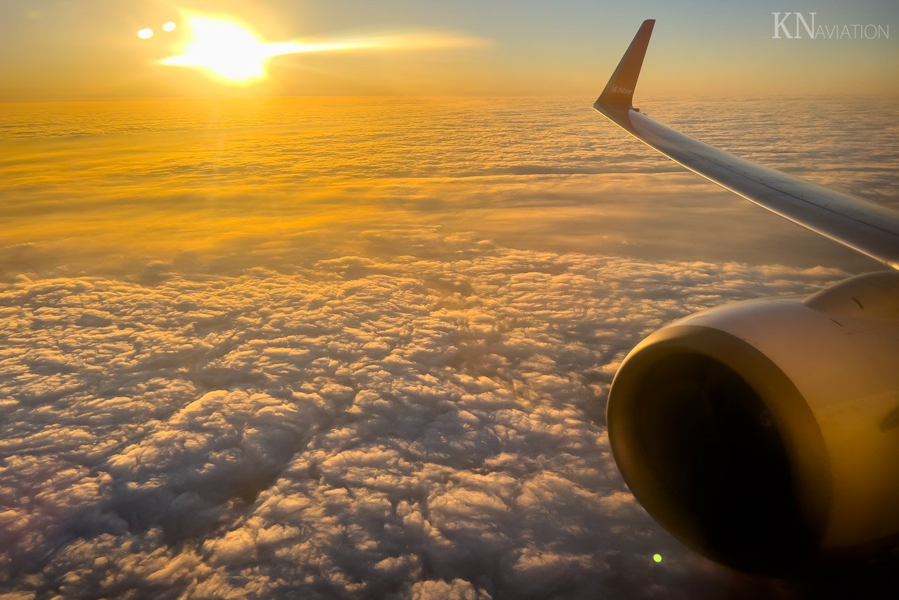 Jeju Air 737 Take-off Sunset