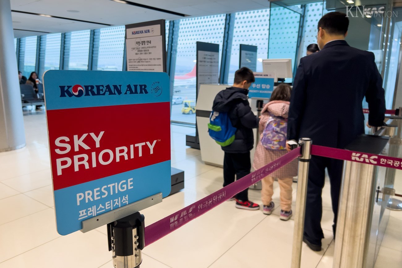 Korean Air Sky Priority Boarding at Gimpo Airport