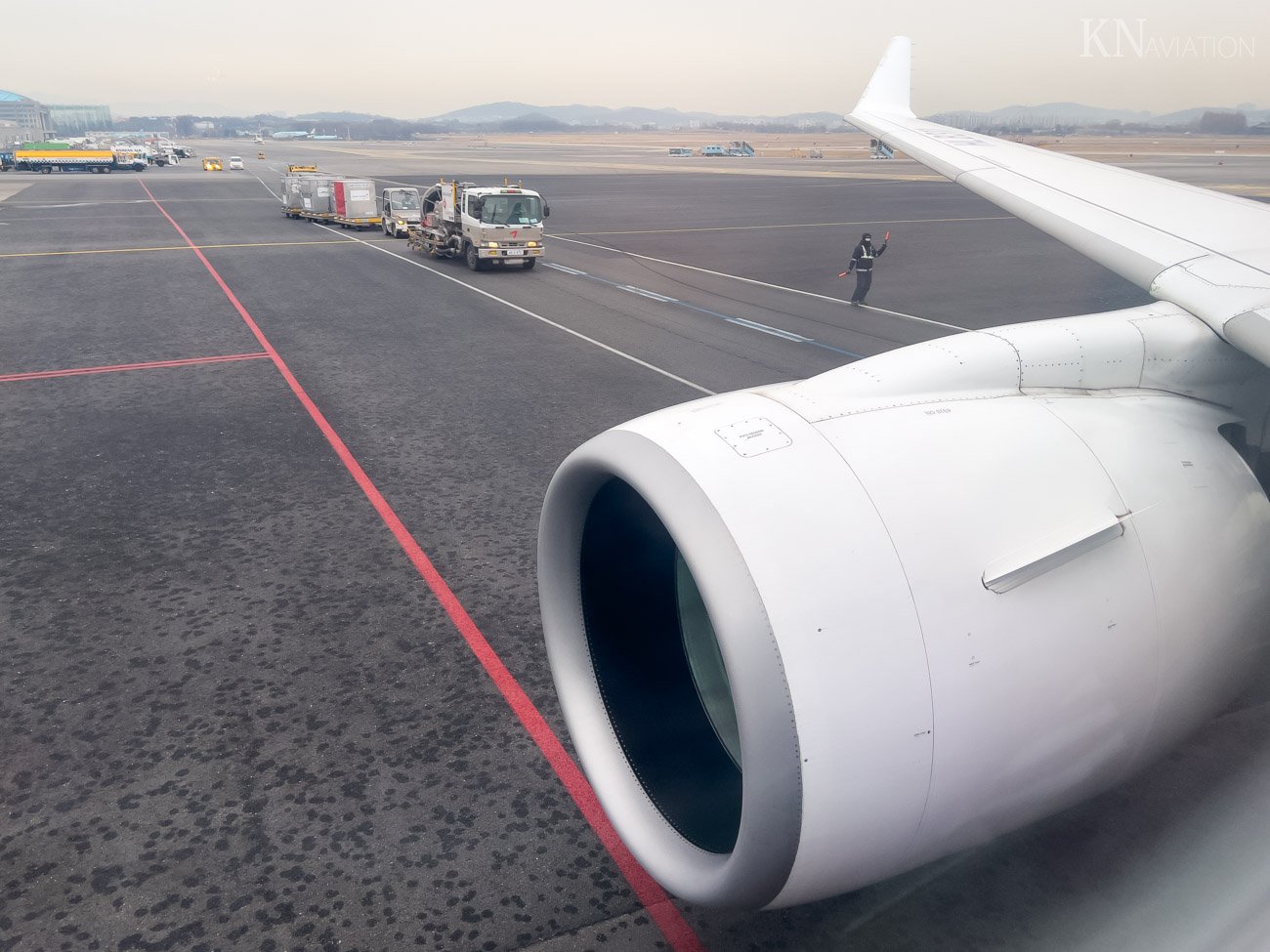 Korean Air A220 Push Back