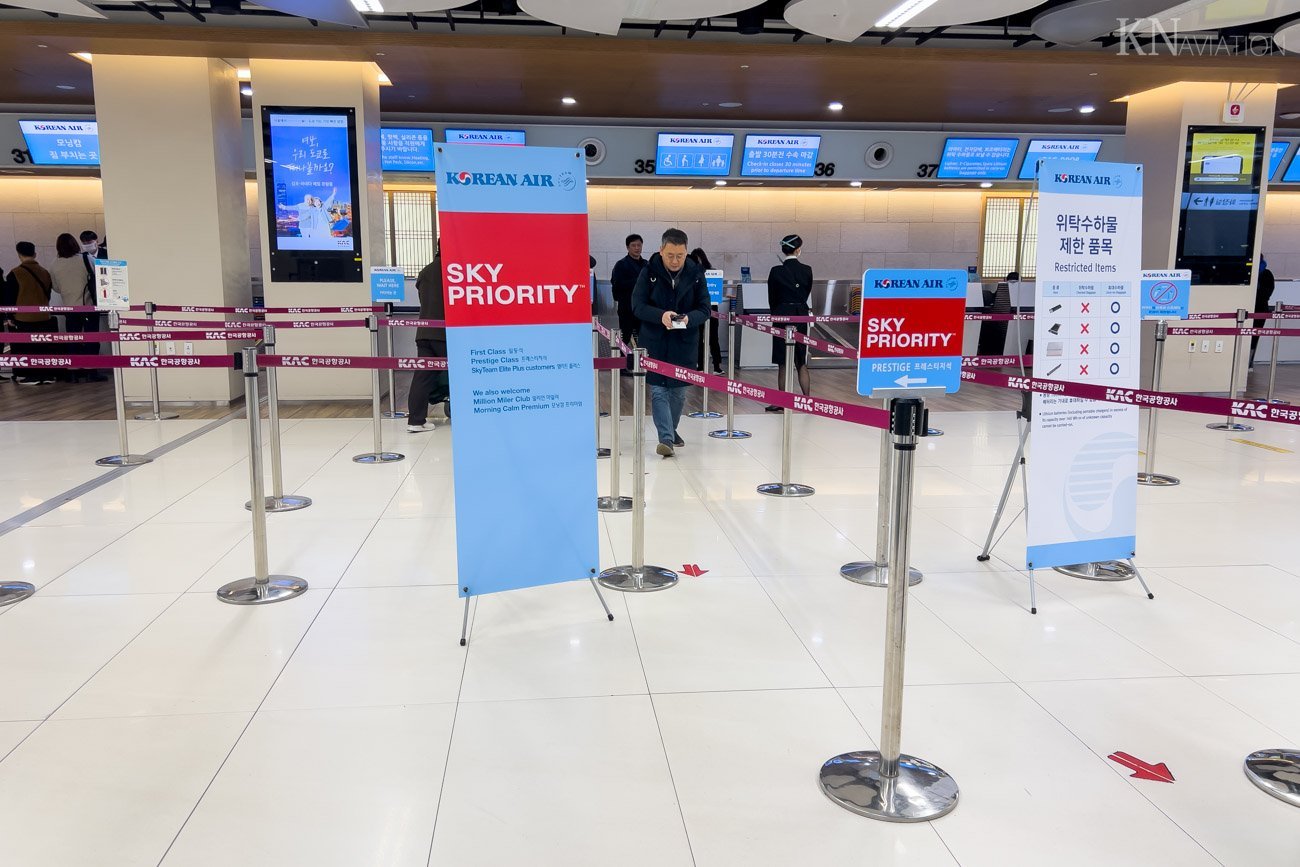 Korean Air Check-in Seoul Gimpo Airport