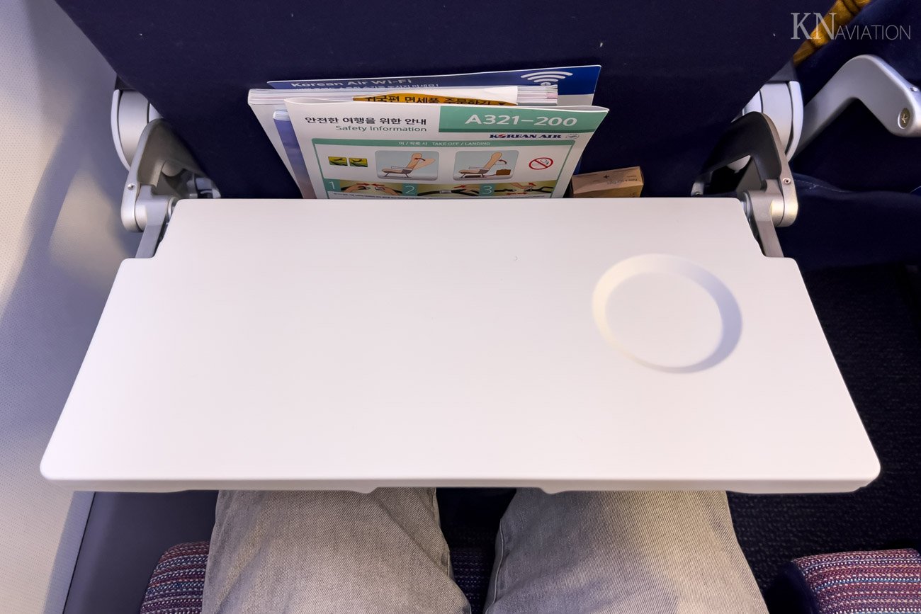 Korean Air A321neo Economy Class Tray Table