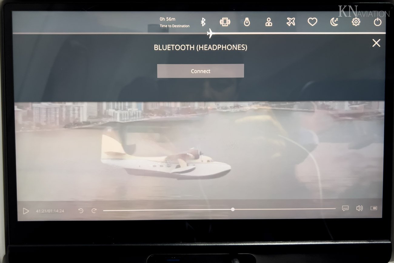 Korean Air A321neo In-Flight Entertainment Bluetooth