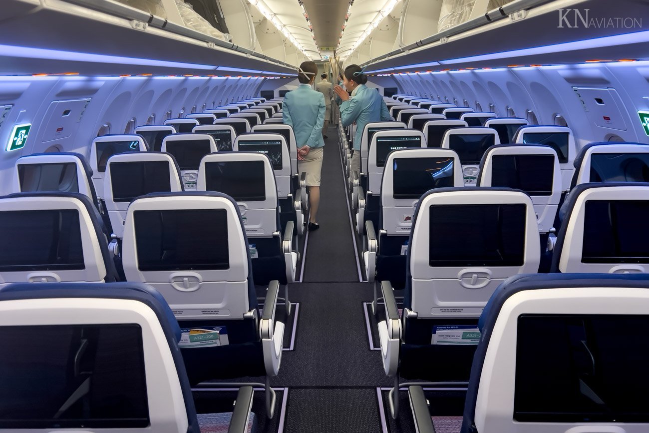 Korean Air A321neo Economy Class Cabin