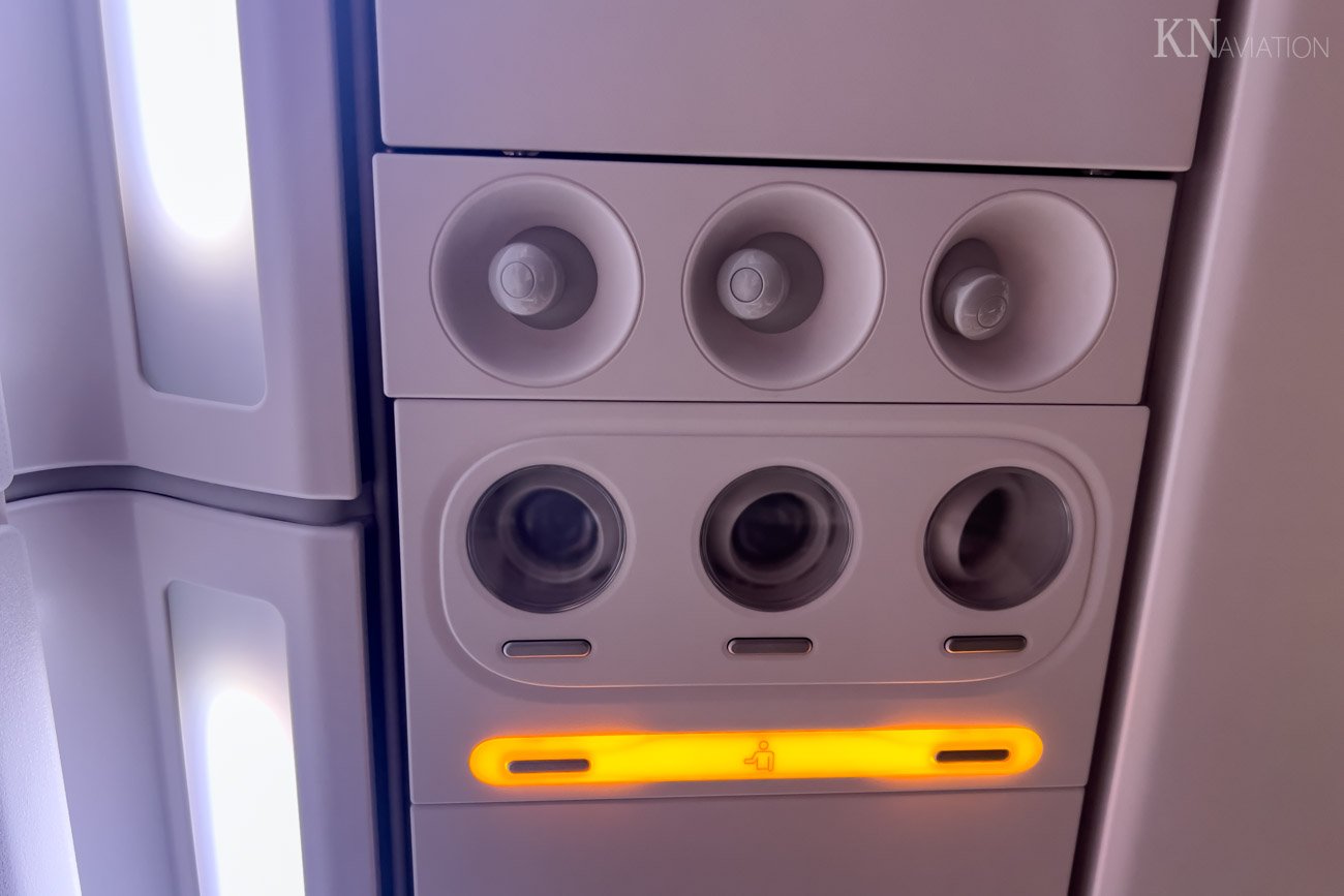 Korean Air A321neo Economy Class Overhead Panel