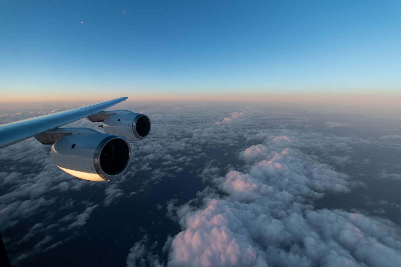 Watching Sunset Onboard NASA DC-8