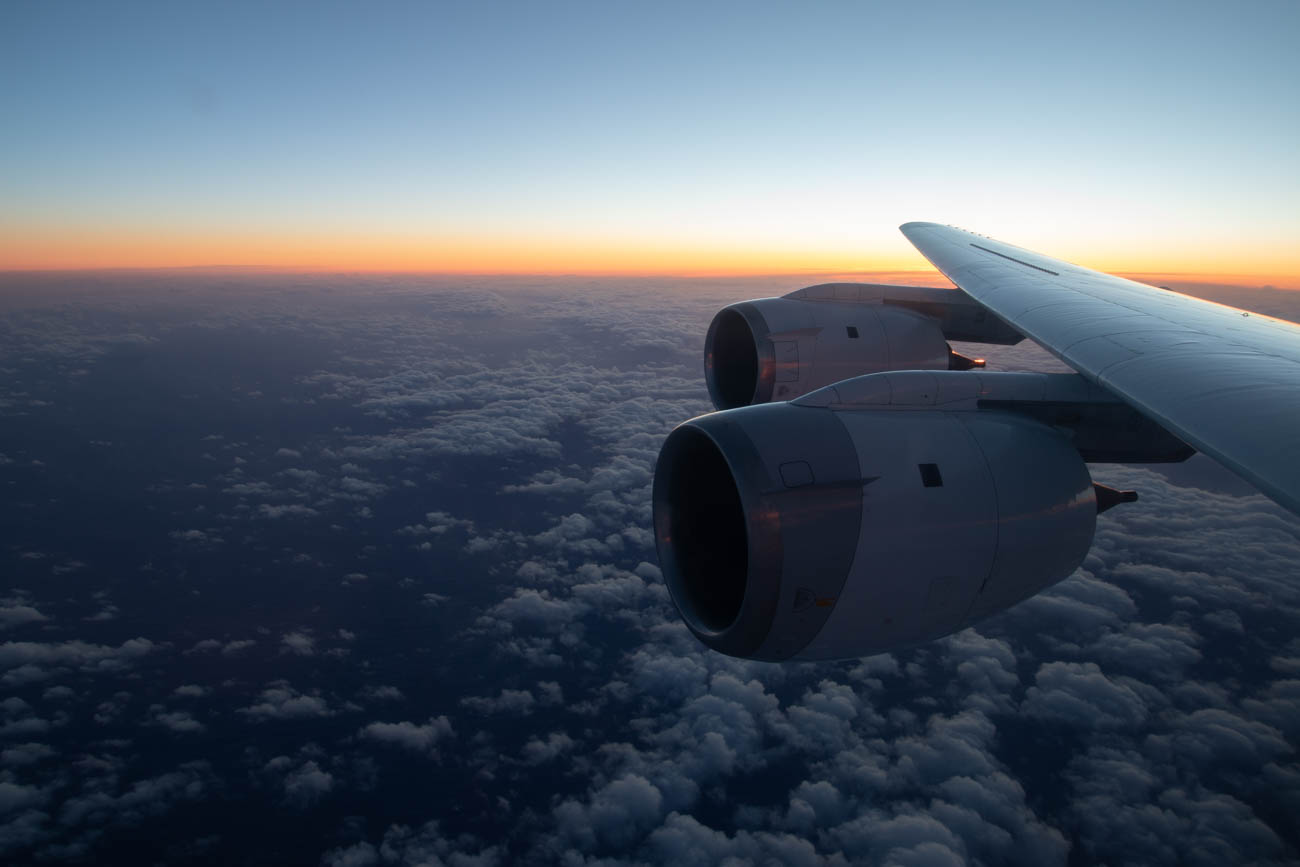 Watching Sunset Onboard NASA DC-8