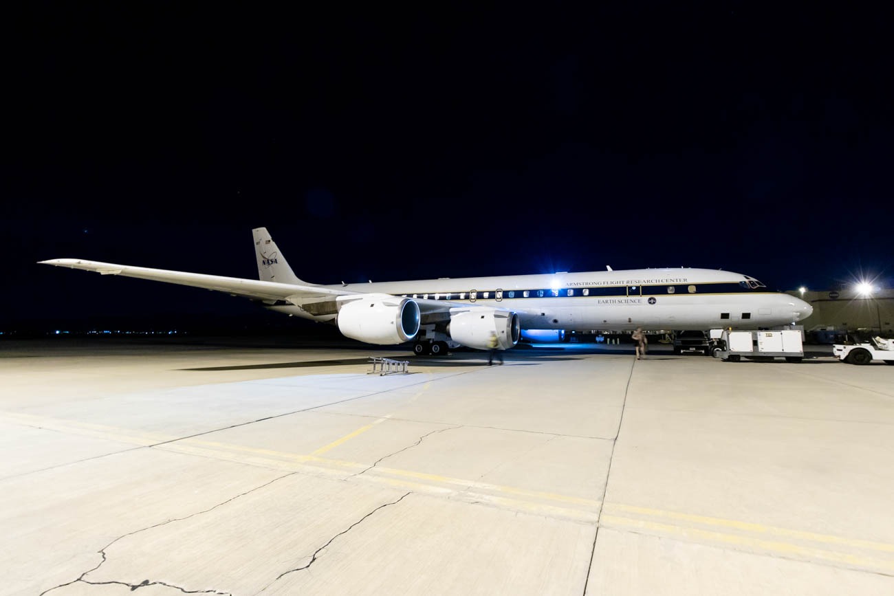 NASA DC-8 at Palmdale Airport