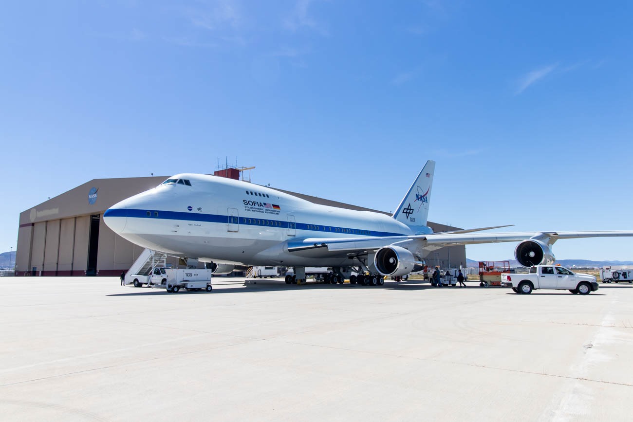 NASA SOFIA Boeing 747SP at Palmdale Airport