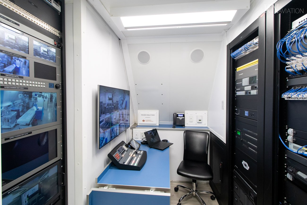 Orbis Flying Eye Hospital MD-10 Audiovisual Room