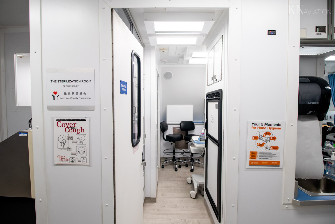 Orbis Flying Eye Hospital MD-10 Sterilization Room