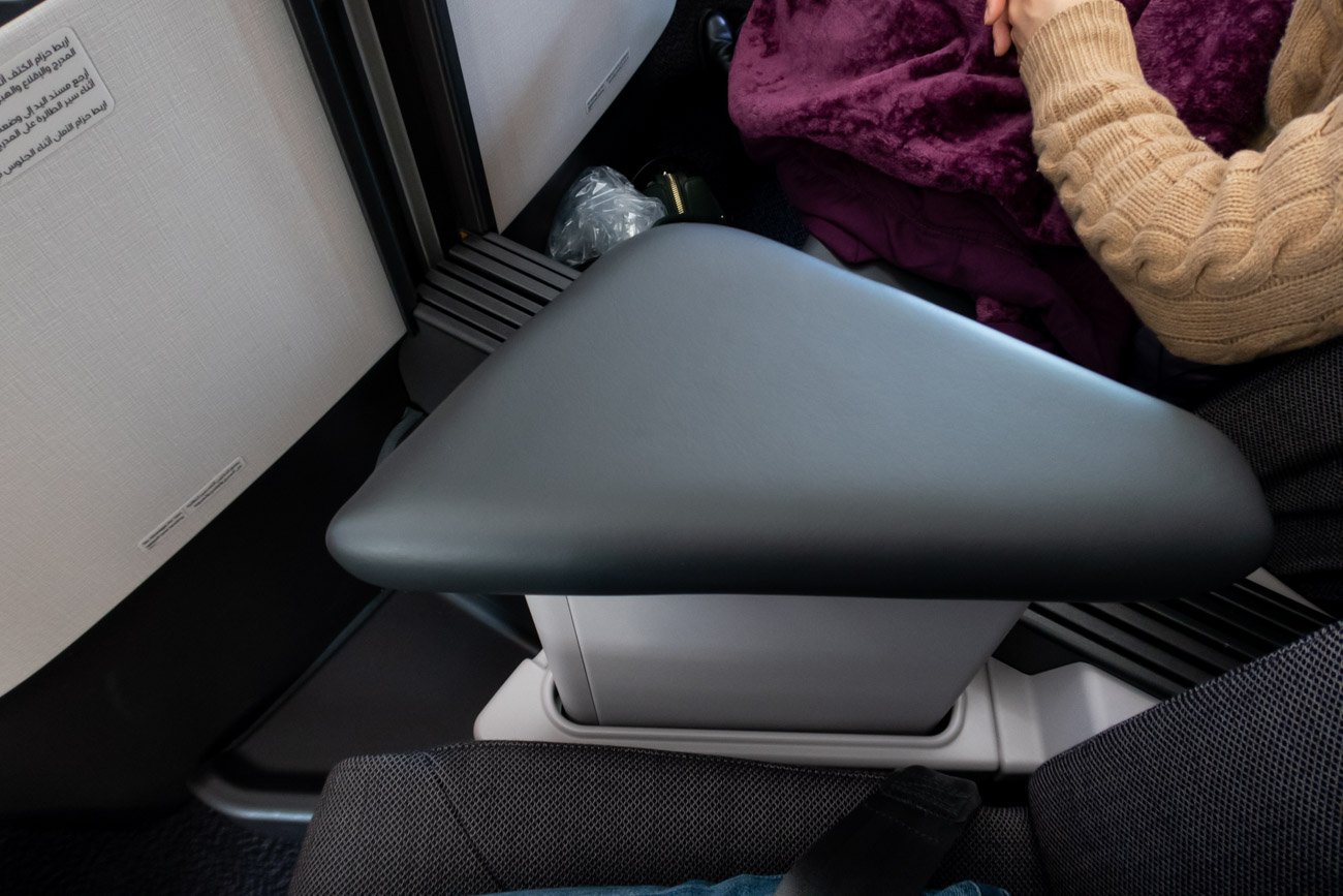 Qatar Airways 787-9 Business Class Armrest