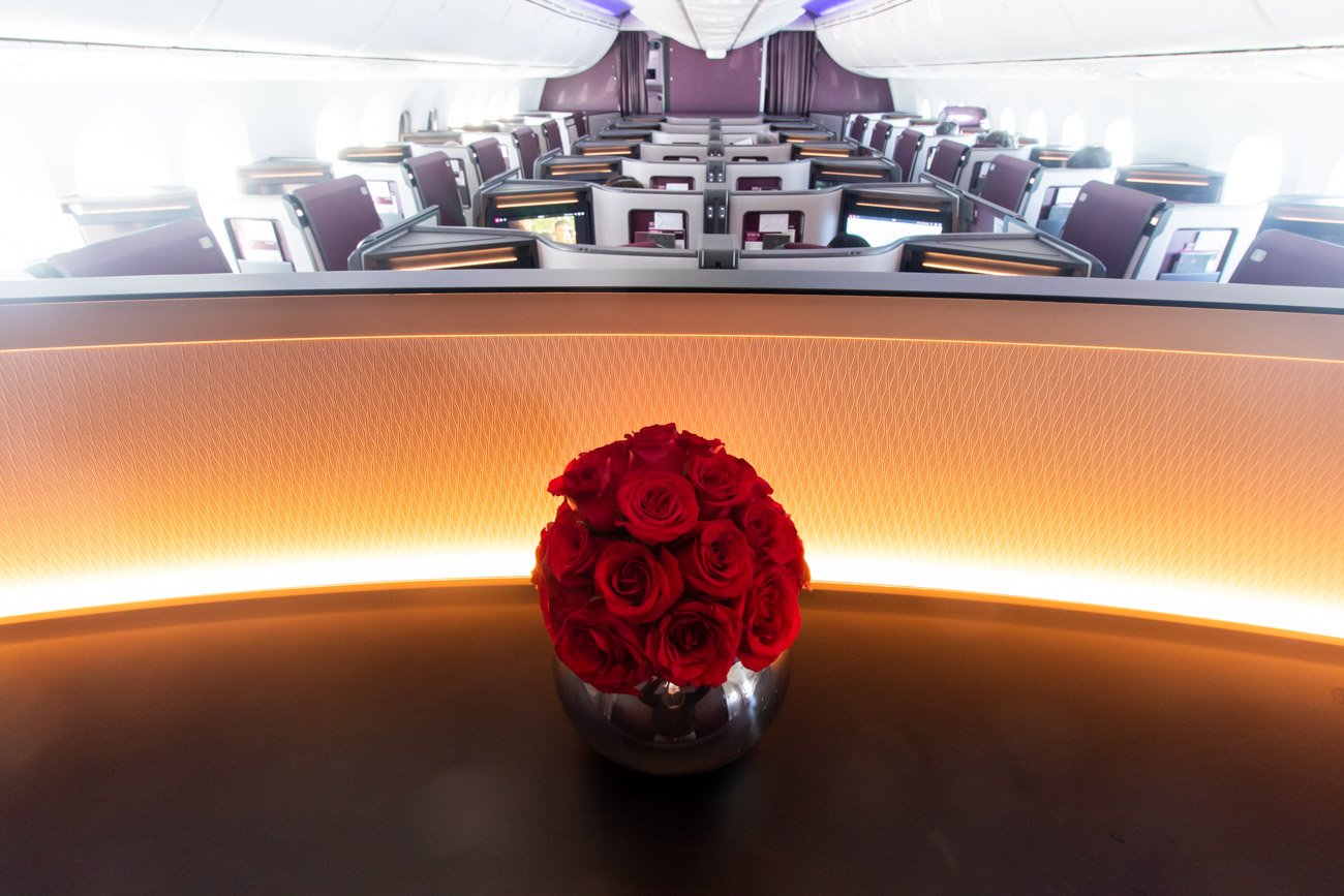 Qatar Airways 787-9 Business Class Entryway