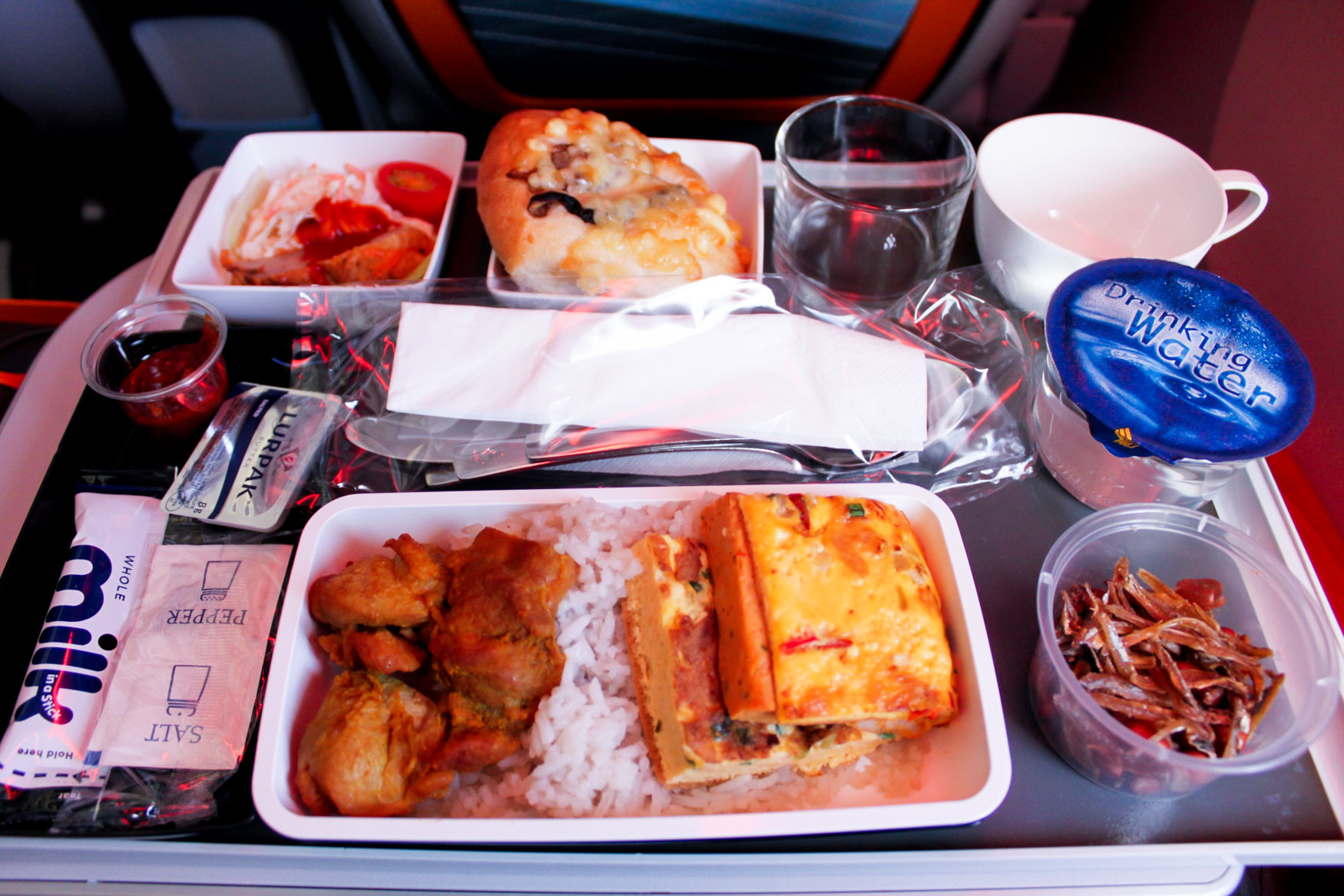 Singapore Airlines Nasi Lemak Premium Economy Meal